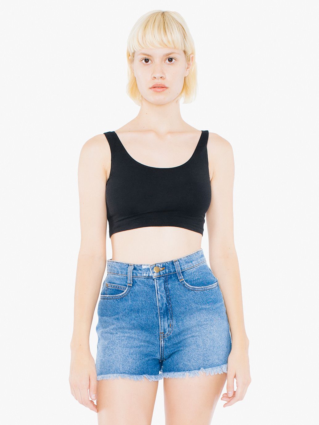 AMA Tanktop Crop Cot/Spandex For Her